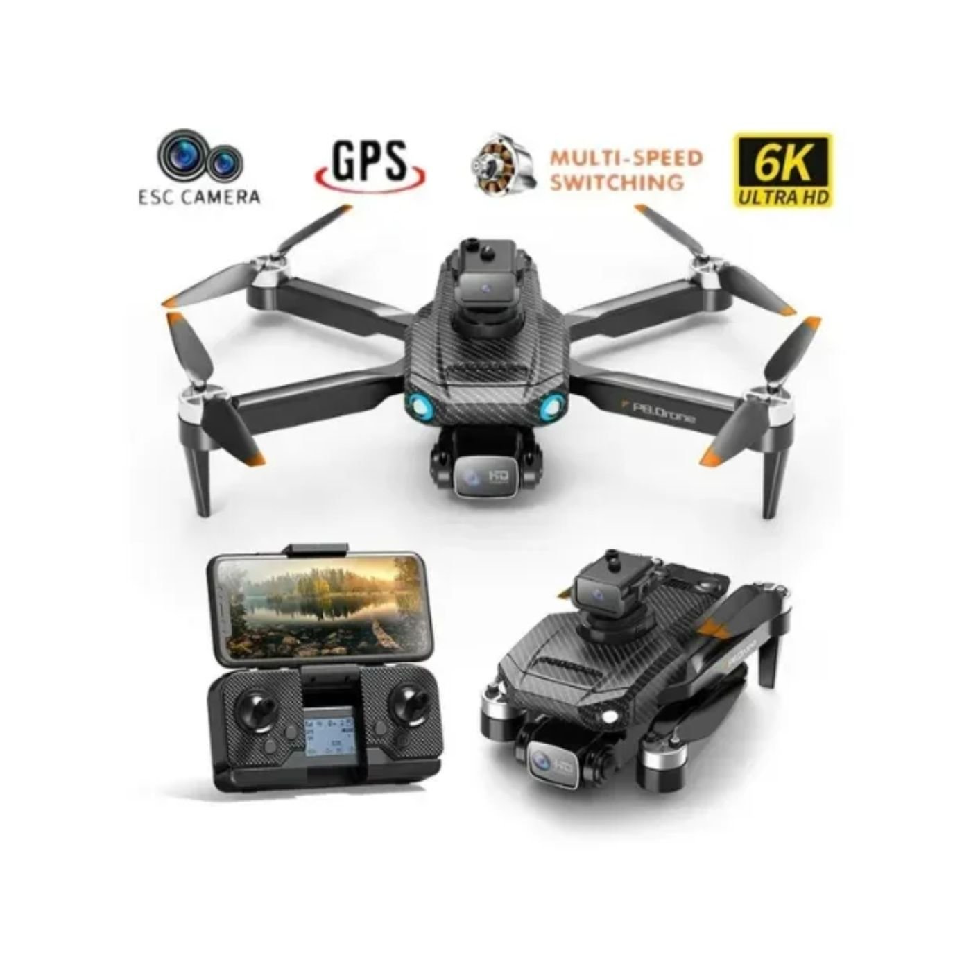 Drone Plegable Doble Camara Profesional T3PRO Huge