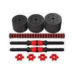 Kit De Mancuernas Termoforradas  20Kg SC-80015-20 + Muñequeras De Compresión Focus - Imagen 2