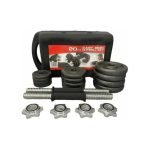 Kit De Mancuernas 20 Kilos Negras SC-80059 + Obsequio