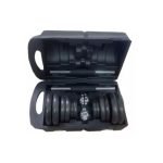 Kit De Mancuernas 20 Kilos Negras SC-80059 + Obsequio - Imagen 4