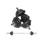 Kit De Pesas 50Kg SC-80060 + Muñequeras De Compresión Focus - Imagen 4