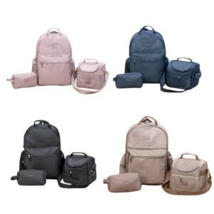 Juego Set Completo Maleta, Lonchera, Cartuchera DK02041 BluM