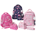 Set Completo Maleta Escolar, Lonchera, Cartuchera BM-9193 BluM