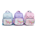 Maleta Escolar Infantil Unicornio Para Niña WCR-202 BluM