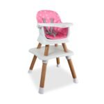 Silla Comedor Para Bebé Baby Elite Dinner 5 En 1 Premium Pink 1077P BebeSit Redicol