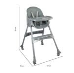 Silla Comedor Para Bebé Vancouver Gray AK2038GY BebeSit - Imagen 7