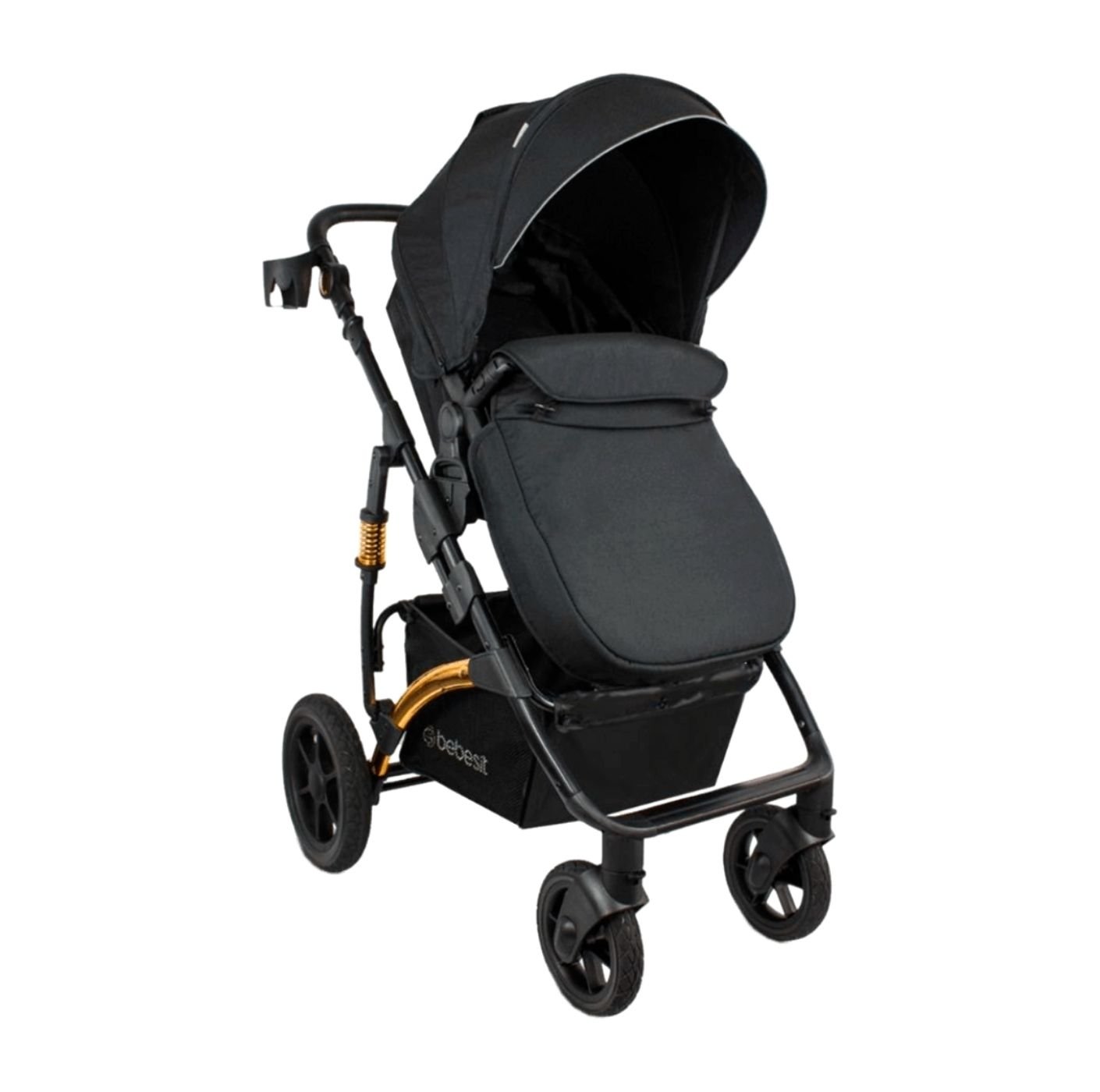 1 Coche Spring Gold Black Premium Bebesit - Imagen 1