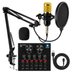 Micrófono Condensador + Tarjeta De Sonido V8 BM800 Huge - Imagen 2