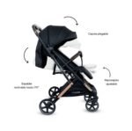 Coche Travel System Compacto Pixel Premium Black Bebesit - Imagen 3