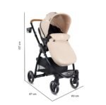 Coche Tipo Moises Alfa Beige Bebesit - Imagen 5