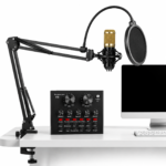 Micrófono Condensador + Tarjeta De Sonido V8 BM800 Huge - Imagen 5