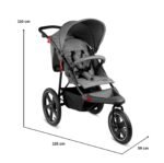 Coche Jogger Marathon Gray Premium Bebesit - Imagen 7