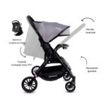 Coche Reversible City Dark Gray Bebesit - Imagen 4