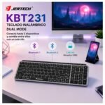 Teclado Inalámbrico Slim Dual Bluetooth KBT231 TM - Imagen 4