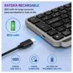 Teclado Inalámbrico Slim Dual Bluetooth KBT231 TM - Imagen 5