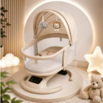 Cuna Mesedora Electrica Para Bebe 3En1 30911 BBL - Imagen 5