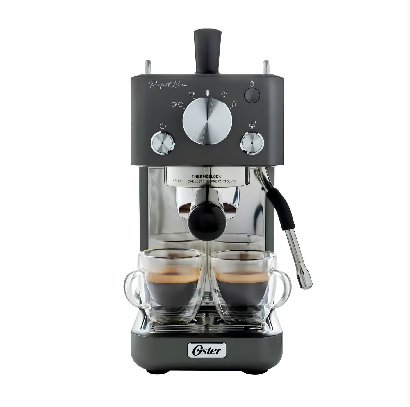 1 Cafetera Espresso Compacta Oster Perfect Brew 15 Bar BVSTEM7201 - Imagen 1