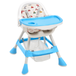 Silla Comedor Para Bebé 4 En 1 Multifuncional Azul BBL - Imagen 2