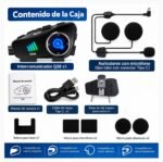Intercomunicador Para Moto Bluetooth Con Cámara Q28 Huge - Imagen 4