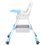 Silla Comedor Para Bebé 4 En 1 Multifuncional Azul BBL - Imagen 4