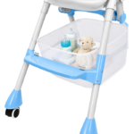 Silla Comedor Para Bebé 4 En 1 Multifuncional Azul BBL - Imagen 5