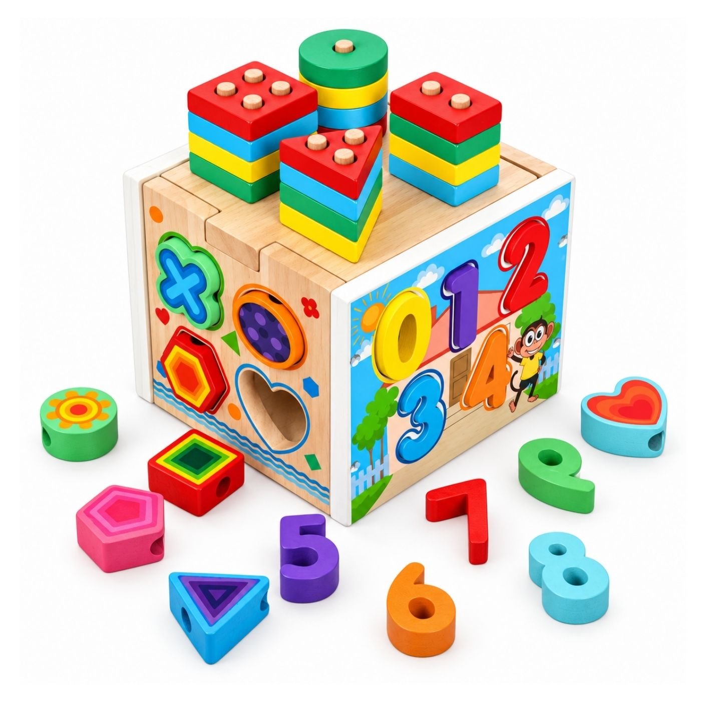 1 Cubo Didáctico Multifuncional Para Bebés BBL - Imagen 1