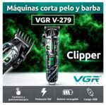 Maquina Peluquera Inalámbrica Clipper VGR V-279 Verde DB - Imagen 4