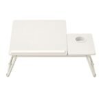 Mesa Plegable, Graduable – Con Portavasos AE0036 Blanco TM - Imagen 3