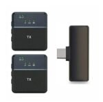 Micrófono De Solapa Inalámbrico Doble TipoC SX8 HG
