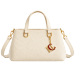 Bolso De Mano Elegante CH Beige BluM - Imagen 3