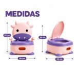 Inodoro Infantil Vaquita Rosa Para Bebé BBL - Imagen 3