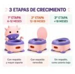 Inodoro Infantil Vaquita Rosa Para Bebé BBL - Imagen 4
