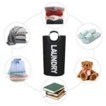 Cesta Resistente Para Ropa Sucia IGS-4 Negro TM - Imagen 3