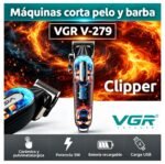 Maquina Peluquera Inalámbrica Clipper VGR V-279 Azul DB - Imagen 4