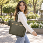 Bolso De Mano AM1261 Verde Militar BluM - Imagen 5