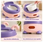 Inodoro Infantil Vaquita Rosa Para Bebé BBL - Imagen 5