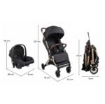 Coche Travel System Compacto Micro Black Bebesit Redicol - Imagen 5