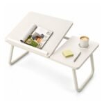 Mesa Plegable, Graduable – Con Portavasos AE0036 Blanco TM