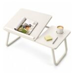 Mesa Plegable, Graduable – Con Portavasos AE0036 Blanco TM